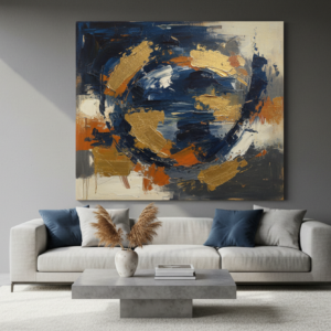 Abstract Expressionist Canvas Painting