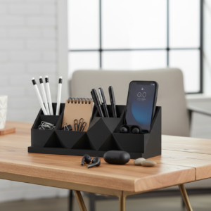 Geometric 3D Printed Desk Organizer