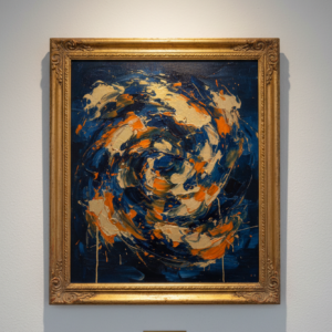 Abstract Expressionist Canvas Painting