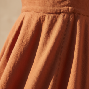Terracotta Flowy Midi Dress